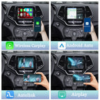 Viknav Linux System Wireless Carplay Android Auto Decoder Box for Jeep Cherokee 2014-2019 Upgrade Interface Autolink Airplay Decoding Box