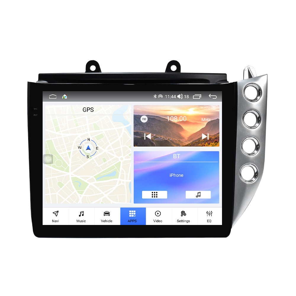 VIKNAV 10 Inch Android Car Radio for Maserati GranTurismo GT GC 2007-2017 Auto Stereo Screen Upgrade Wireless Carplay GPS Navigation Multimedia Player With AC Panel