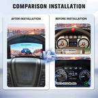 Viknav 14.4 Inch Car Radio Android and Digital Cluster Dashboard Panel Speedometer For Ford F150 2009-2012 Stereo Wireless Carplay Android Auto Touch Screen GPS Navigation Multimedia Player