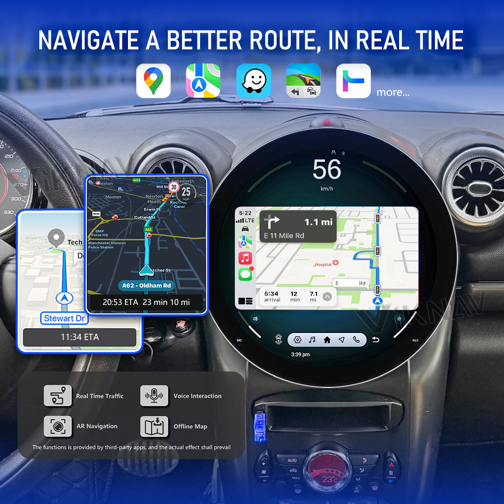 VIKNAV 11.7 Inch Car Radio for BMW Mini Countryman 2011-2016 Android Auto Upgrade Stereo Screen Wireless Carplay GPS Navigation Multimedia Player