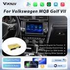 Viknav linux system wireless carplay android auto decoder box for Volkswagen MQB Golf VII GPS Navigatipn Original Car Radio Screen