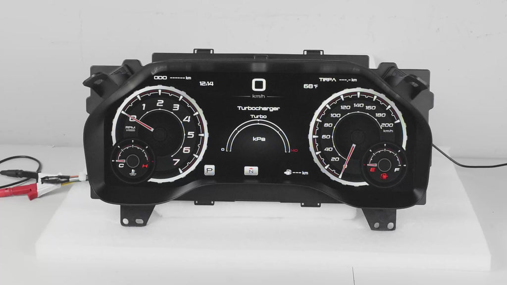 Viknav 15.1 Inch Digital Cluster Dashboard For Ford Raptor F150 2015-2020 LCD Digital Instrument Full Screen Upgrade Automotive Replacement Speedometer Panel Gauges