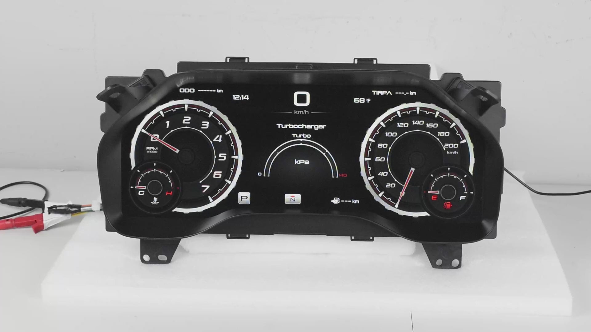 Viknav 15.1 Inch Digital Cluster Dashboard For Ford Raptor F150 2015-2020 LCD Digital Instrument Full Screen Upgrade Automotive Replacement Speedometer Panel Gauges