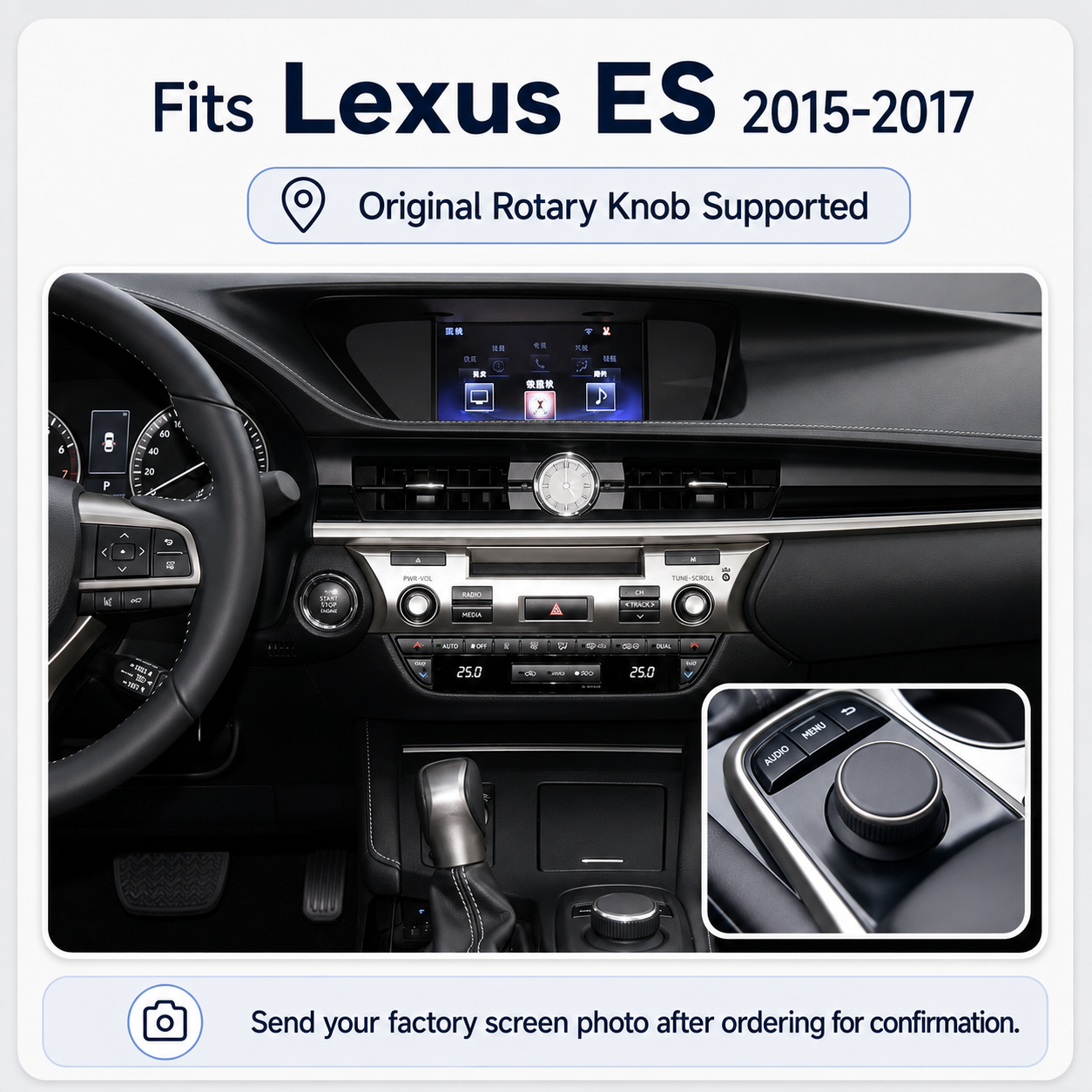 VIKNAV Wireless CarPlay Android Auto Decoder Linux Interface Box Upgrade for Lexus ES 2015–2022