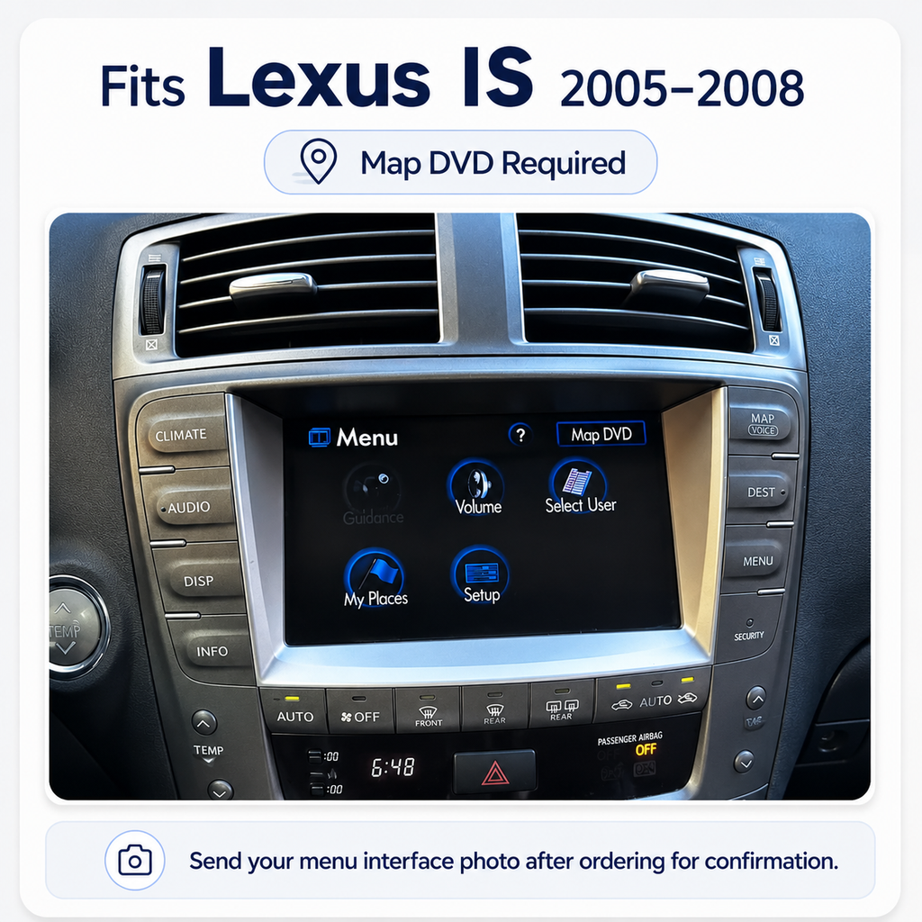 VIKNAV Wireless CarPlay Android Auto Decoder Linux Interface Box Upgrade for Lexus IS 2005 -2019