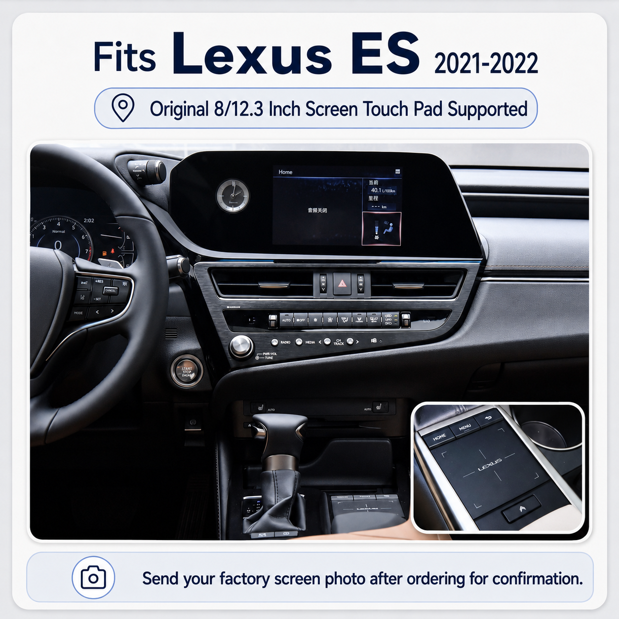 VIKNAV Wireless CarPlay Android Auto Decoder Linux Interface Box Upgrade for Lexus ES 2015–2022
