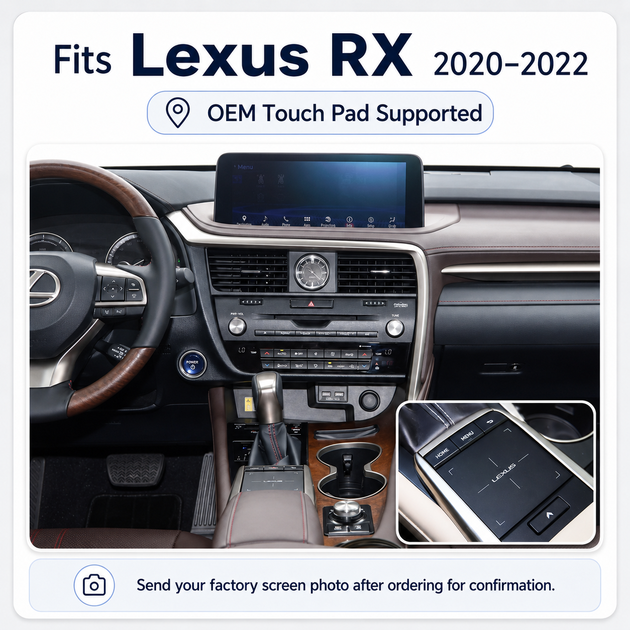 VIKNAV Wireless CarPlay Android Auto Decoder Linux Interface Box Upgrade for Lexus RX 2012–2022