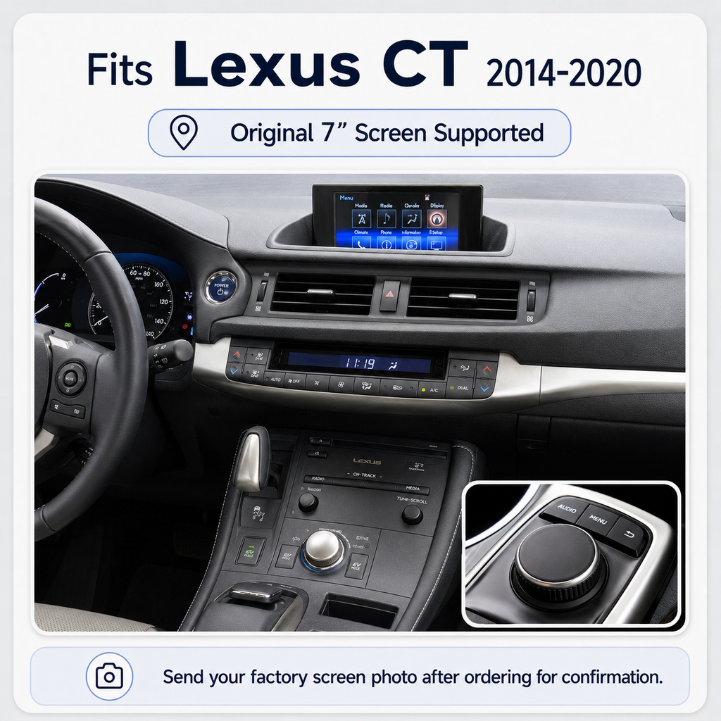 VIKNAV Wireless CarPlay Android Auto Decoder Linux Interface Box Upgrade for Lexus CT 2014–2022