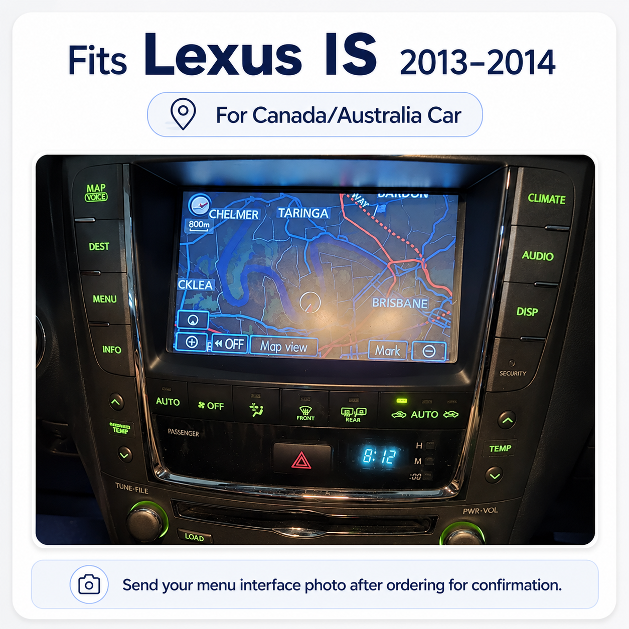 VIKNAV Wireless CarPlay Android Auto Decoder Linux Interface Box Upgrade for Lexus IS 2005 -2019