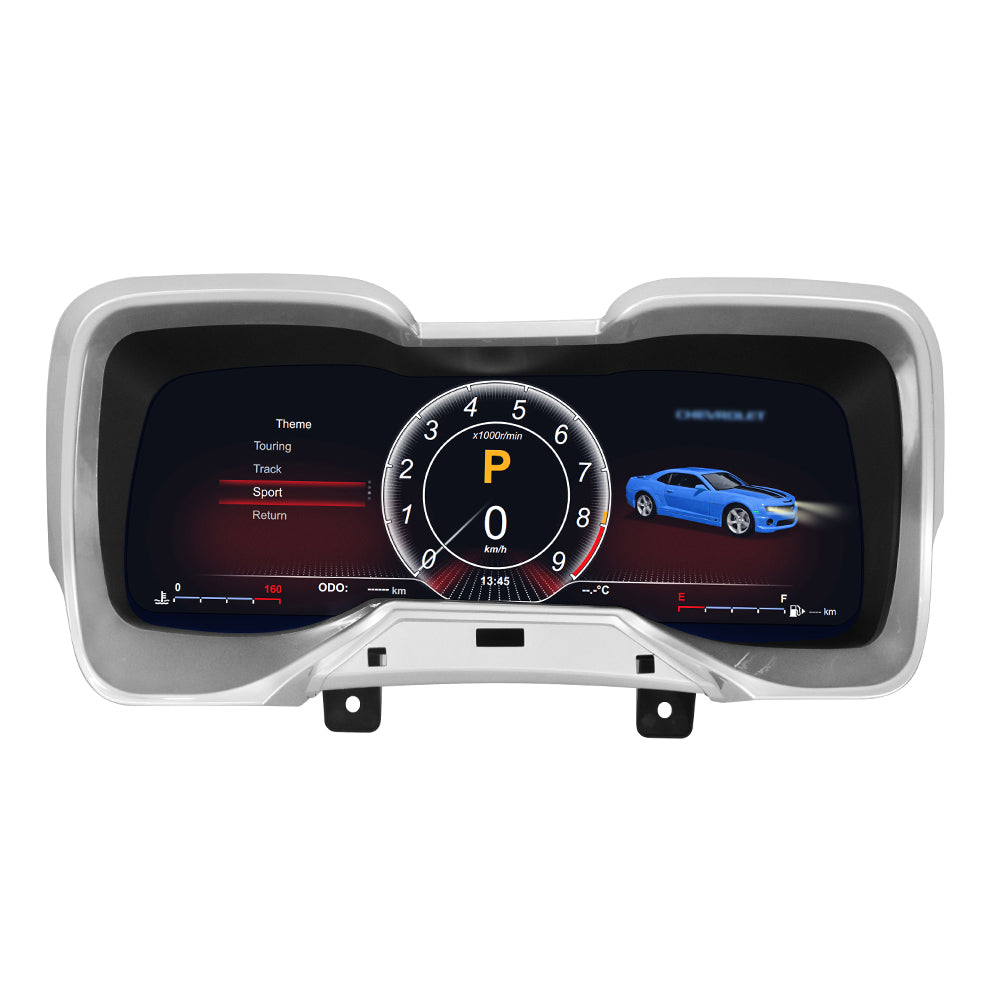 Viknav 12.1 Inch Digital Cluster Dashboard For Chevrolet Camaro 2010 2011 2012 2013 2014 2015 LCD Digital Instrument Full Screen Upgrade Speedometer Panel Gauges Replacement Cockpit