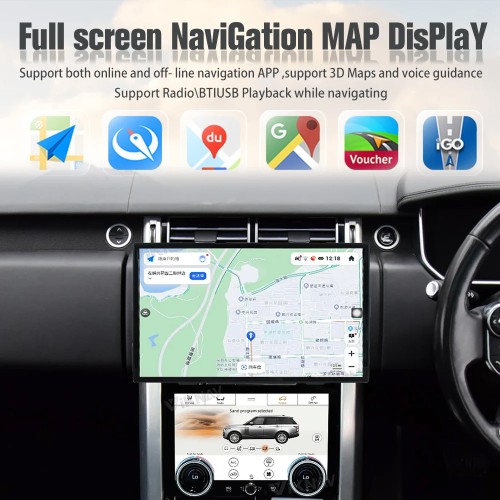 Viknav Android Auto Car Radio For Range Rover Vogue L405 2013-2017 wireless Carplay GPS Navigation Multimedia Stereo Player Head Unit(128GB)