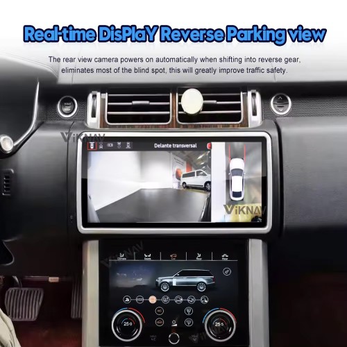 12.3 Inch Touch Screen Car Radio For Land Rover Range Rover Vogue L405 2013-2017 Multimedia Player GPS Navigation Head Unit（black 128GB）