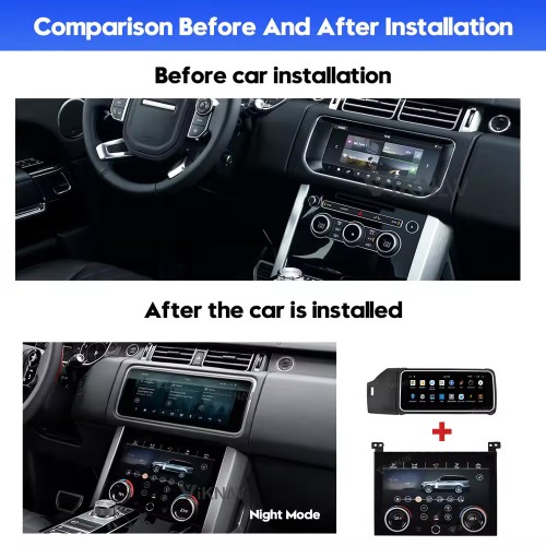 12.3 Inch Touch Screen Car Radio For Land Rover Range Rover Vogue L405 2013-2017 Multimedia Player GPS Navigation Head Unit（black 128GB）