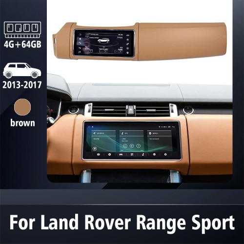 12.3 Inch Car Stereo Radio For Range Rover Sport L494 2013-2017 GPS Navigation Multimedia Player Carplay AC Panel Touch Screen(Brown 64GB)