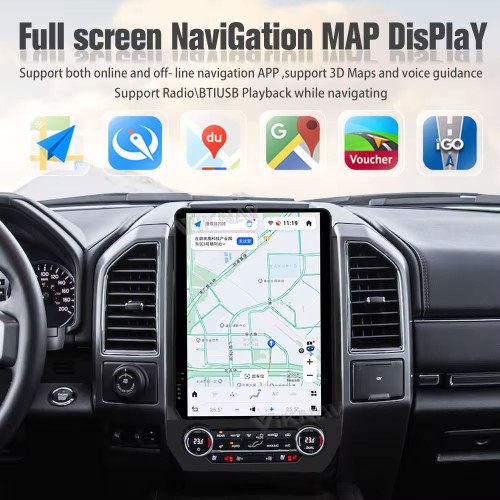 Viknav 14.5 inch Touch Screen Car Radio For ford expedition 2015-2022 Android Multimedia Player GPS Navigation Head unit(128GB)