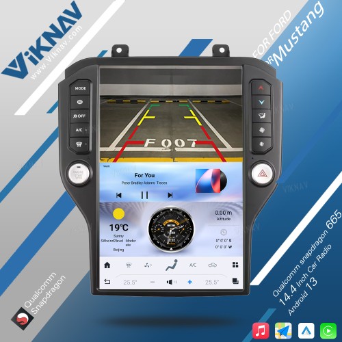 Viknav 14.4 inch Touch Screen Car Radio For Ford Mustang 2015-2022 Android Multimedia Player Head unit(S1 128)