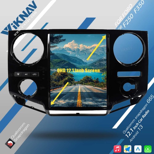 Viknav 12.1inch For Ford F250 F350 F450 F650 2009-2014 Multimidia car radio GPS navigation android head unit stereo player carplay(64GB)