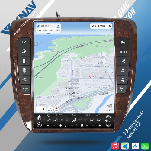 VIKNAV 13 Inch Android Auto Car Radio For GMC YUKON/Silverado Tahoe Suburban 2007-2014 Carplay GPS Navigation Multimedia Stereo Video Player(128GB)