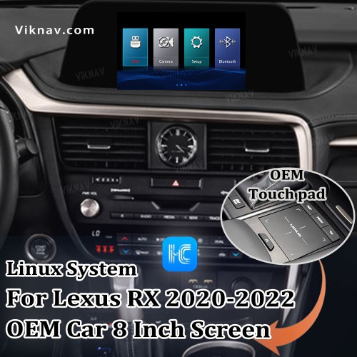 Viknav Fit For Original Car 8 Inch Screen Linux System For Lexus RX 2020 2021 2022 Wireless Apple CarPlay Android Auto