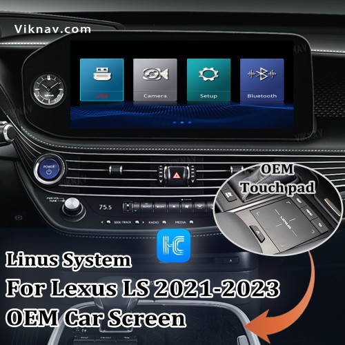 Viknav Fit For Original Car Screen Linux System For Lexus LS 2021 2022 2023 Wireless Apple CarPlay Android Auto