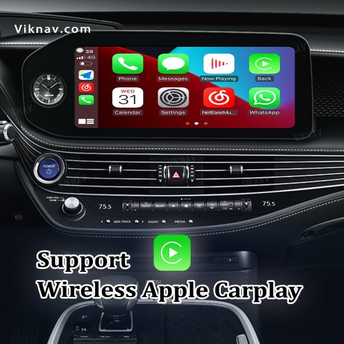 Viknav Fit For Original Car Screen Linux System For Lexus LS 2021 2022 2023 Wireless Apple CarPlay Android Auto