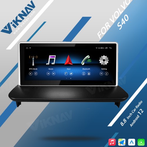 Viknav Android Car Radio For Volvo S40 C30 XC90 2004-2013 With Screen GPS Navigation Auto Stereo Audio Video Multimedia DVD Player 2 Din(128GB)