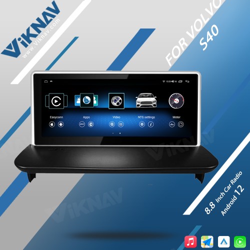 Viknav Android Car Radio For Volvo S40 C30 XC90 2004-2013 With Screen GPS Navigation Auto Stereo Audio Video Multimedia DVD Player 2 Din(128GB)