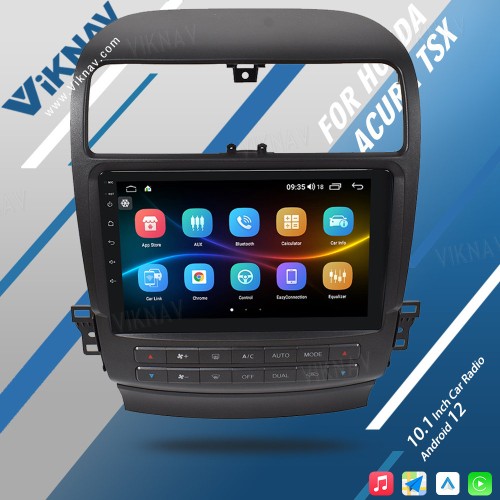 Viknav Android Car Radio For Honda Acura TSX 2004-2008 Car Stereo Receiver Touch Screen GPS Navigation Multimedia Player Head Unit(128GB)