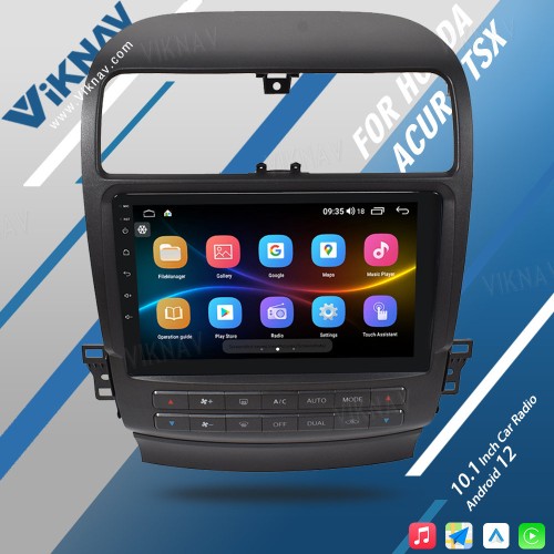 Viknav Android Car Radio For Honda Acura TSX 2004-2008 Car Stereo Receiver Touch Screen GPS Navigation Multimedia Player Head Unit(128GB)