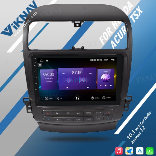 Viknav Android Car Radio For Honda Acura TSX 2004-2008 Car Stereo Receiver Touch Screen GPS Navigation Multimedia Player Head Unit(128GB)