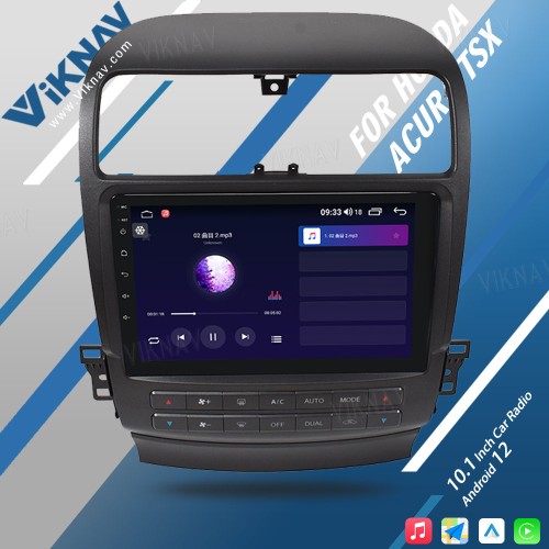 Viknav Android Car Radio For Honda Acura TSX 2004-2008 Car Stereo Receiver Touch Screen GPS Navigation Multimedia Player Head Unit(128GB)