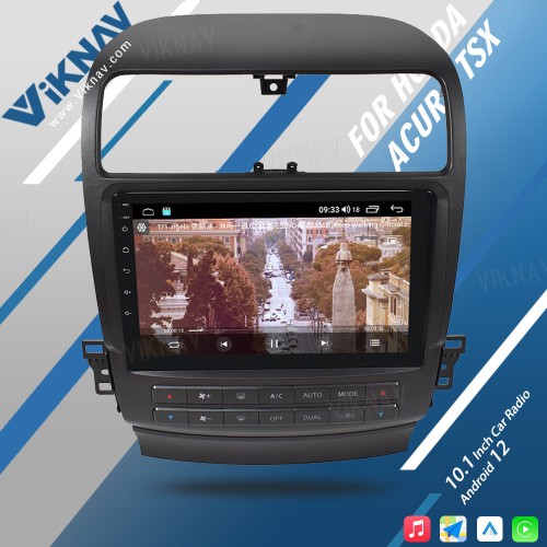 Viknav Android Car Radio For Honda Acura TSX 2004-2008 Car Stereo Receiver Touch Screen GPS Navigation Multimedia Player Head Unit(128GB)