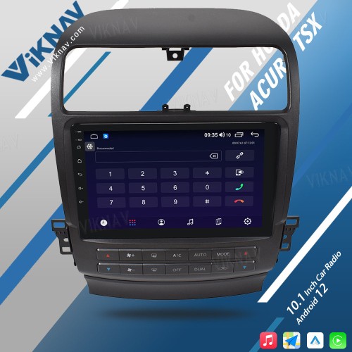 Viknav Android Car Radio For Honda Acura TSX 2004-2008 Car Stereo Receiver Touch Screen GPS Navigation Multimedia Player Head Unit(128GB)