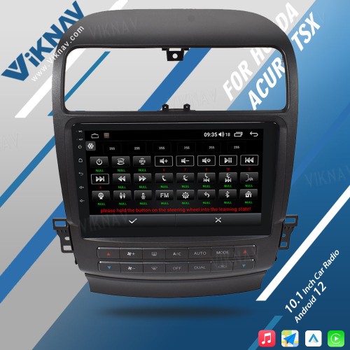 Viknav Android Car Radio For Honda Acura TSX 2004-2008 Car Stereo Receiver Touch Screen GPS Navigation Multimedia Player Head Unit(128GB)