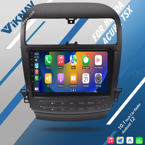 Viknav Android Car Radio For Honda Acura TSX 2004-2008 Car Stereo Receiver Touch Screen GPS Navigation Multimedia Player Head Unit(64GB)