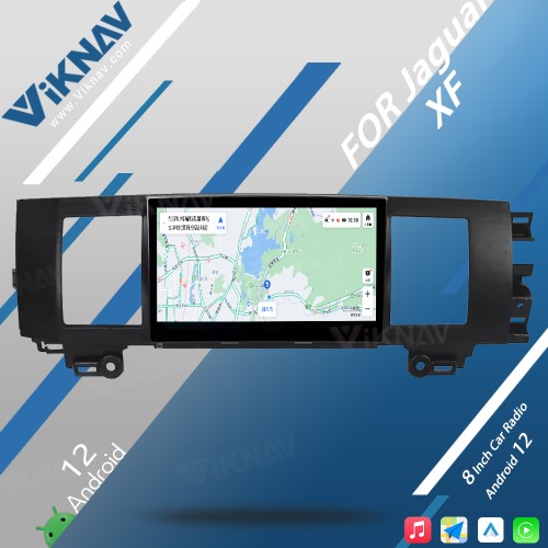 Viknav Car Radio 8 inch For Jaguar XF 2011-2015 Head Unit CarPlay Audio Stereo Touch Screen Car GPS Navigation Multimedia Player (64GB)