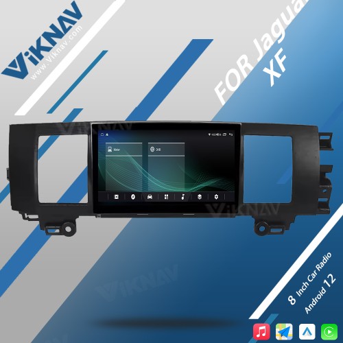 Viknav Car Radio 8 inch For Jaguar XF 2011-2015 Head Unit CarPlay Audio Stereo Touch Screen Car GPS Navigation Multimedia Player (64GB)