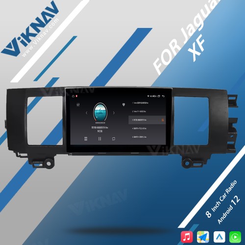 Viknav Car Radio 8 inch For Jaguar XF 2011-2015 Head Unit CarPlay Audio Stereo Touch Screen Car GPS Navigation Multimedia Player (64GB)