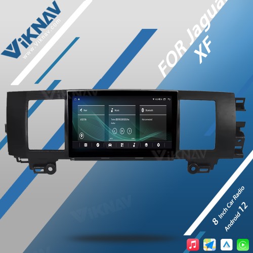 Viknav Car Radio 8 inch For Jaguar XF 2011-2015 Head Unit CarPlay Audio Stereo Touch Screen Car GPS Navigation Multimedia Player (64GB)