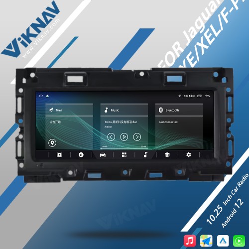 Viknav Android Car Radio 10.25 inch For Jaguar XE/XEL/F-PACE 2016-2019 Wirless CarPlayer GPS Navigation Head Unit (64GB)