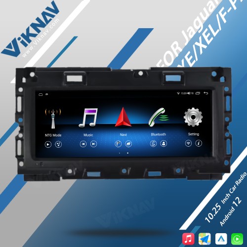 Viknav Android Car Radio 10.25 inch For Jaguar XE/XEL/F-PACE 2016-2019 Wirless CarPlayer GPS Navigation Head Unit (64GB)