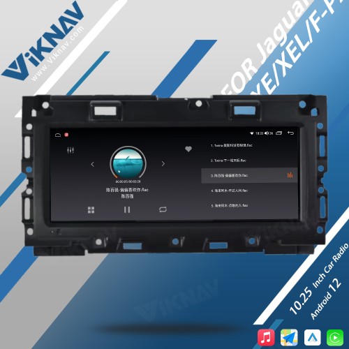 Viknav Android Car Radio 10.25 inch For Jaguar XE/XEL/F-PACE 2016-2019 Wirless CarPlayer GPS Navigation Head Unit (128GB)