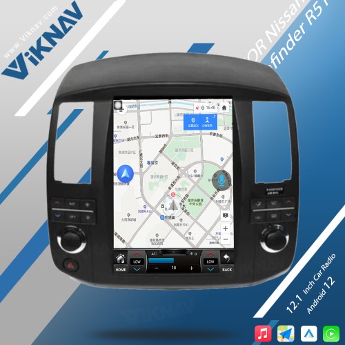 Viknav For Nissan Pathfinder R51 2006-2011 Android Car Radio 12.1 inch GPS Navigation with screen Car Audio Stereo Head multimedia player(128GB)