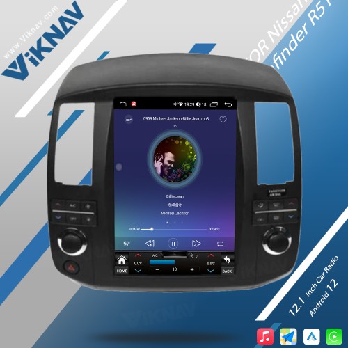 Viknav For Nissan Pathfinder R51 2006-2011 Android Car Radio 12.1 inch GPS Navigation with screen Car Audio Stereo Head multimedia player(128GB)