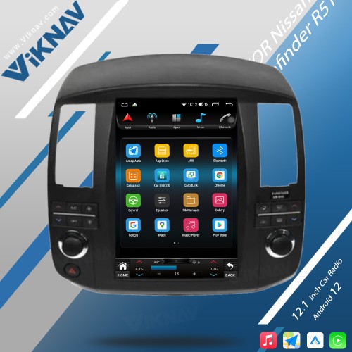 Viknav For Nissan Pathfinder R51 2006-2011 Android Car Radio 12.1 inch GPS Navigation with screen Car Audio Stereo Head multimedia player(128GB)