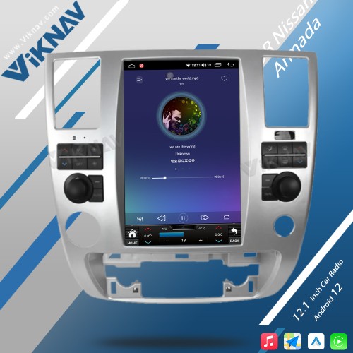 Viknav Android Auto Touch Screen Car Radio 12.1 inch For Nissan Armada 2009-2010 GPS Navigation Head Unit Video Player Carplay(128GB)