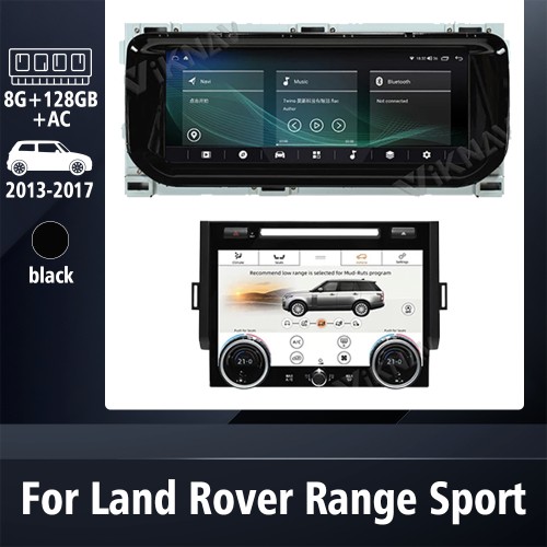 Viknav Android For Range Rover Sport L494 2013-2017 Car Radio Stereo Replacement GPS Multimedia Plyer With AC Panel Climate Control(128GB-ALL-For-Bosch)