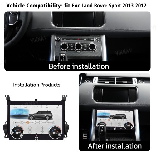 Viknav For Land Range Rover Sport L494 2013-2017 Electronic Air Conditioning Switch New Auto AC Panel Screen Climate Control