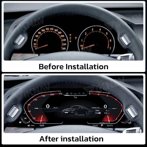 Viknav Ship From USA Car LCD Digital Dashboard for BMW 7 Series E65 E66 2002 2003 2004 2005 2006 2007 2008 Panel Instrument Cluster Cock Speedometer