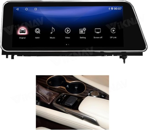 Viknav Ship From USA 128GB Android Radio For Lexus RX300 RX350 RX450H 2016-2019 Head Unit CarPlay Stereo Screen Head Unit Android Auto Touch Screen Upgrade (Mouse Version)